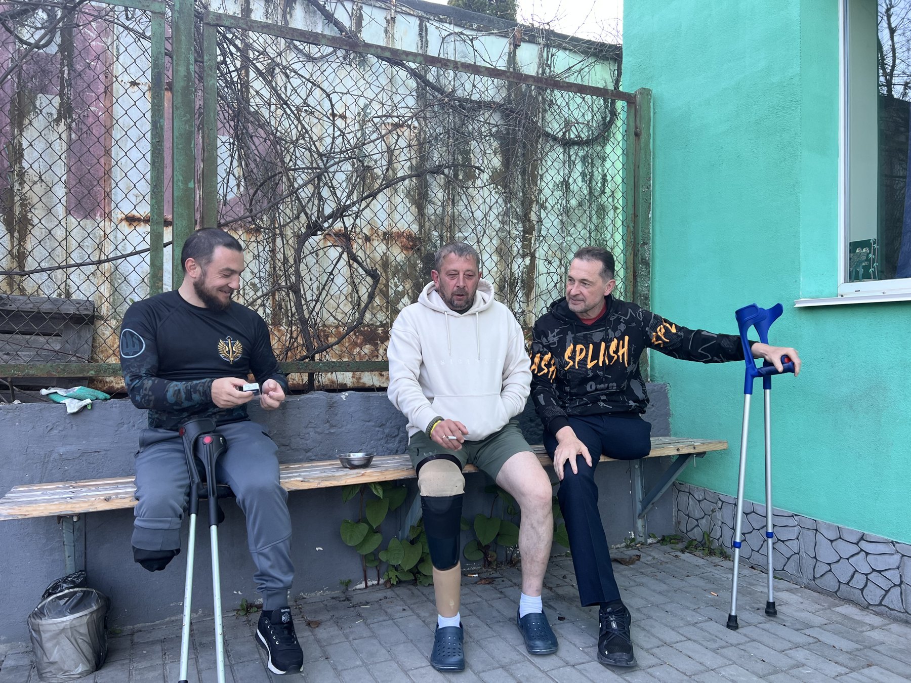 Ветерани у просторі прихистку Центру підтримки та захисту у Львові