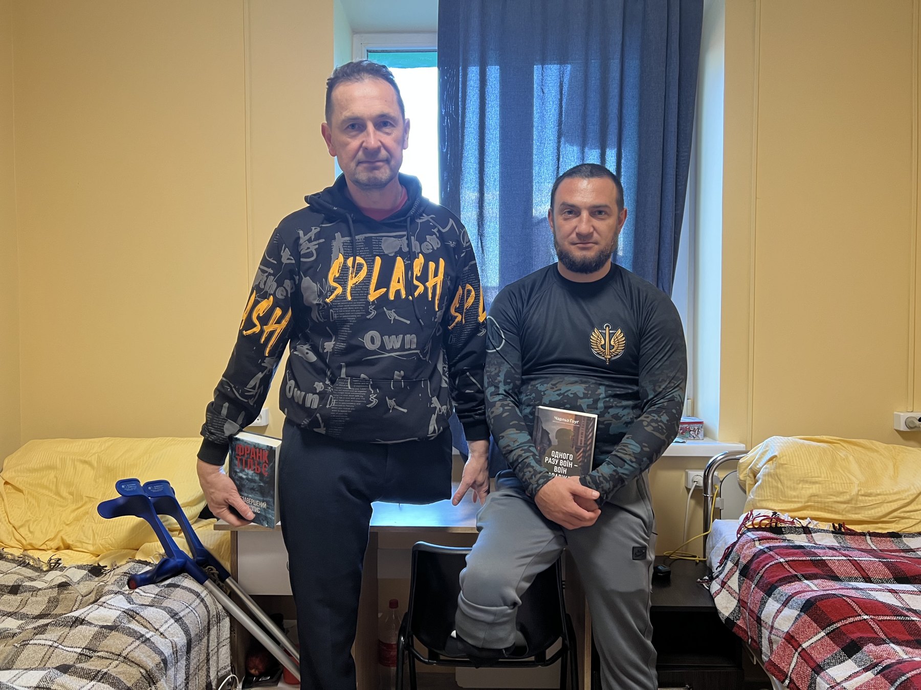 Ветерани у просторі прихистку Центру підтримки та захисту у Львові